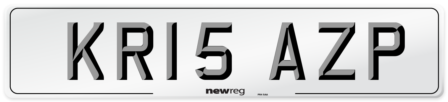 KR15 AZP Number Plate from New Reg